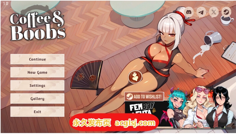 【电脑】更新【互动SLG】咖啡与欧派V1.6 STEAM官中步兵版+DLC [3.60G]